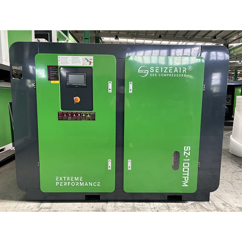 Compresor de aire de tornillo de dos etapas Industrial PM VSD de 380 V