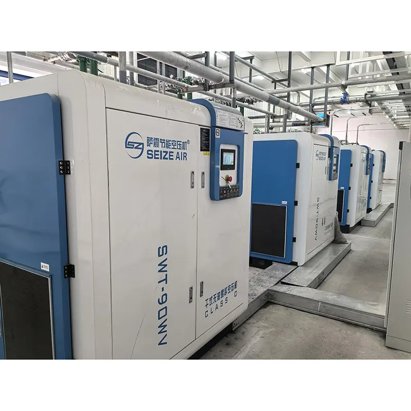 Compresor de aire de tornillo sin aceite seco Semiconductor PM VSD
